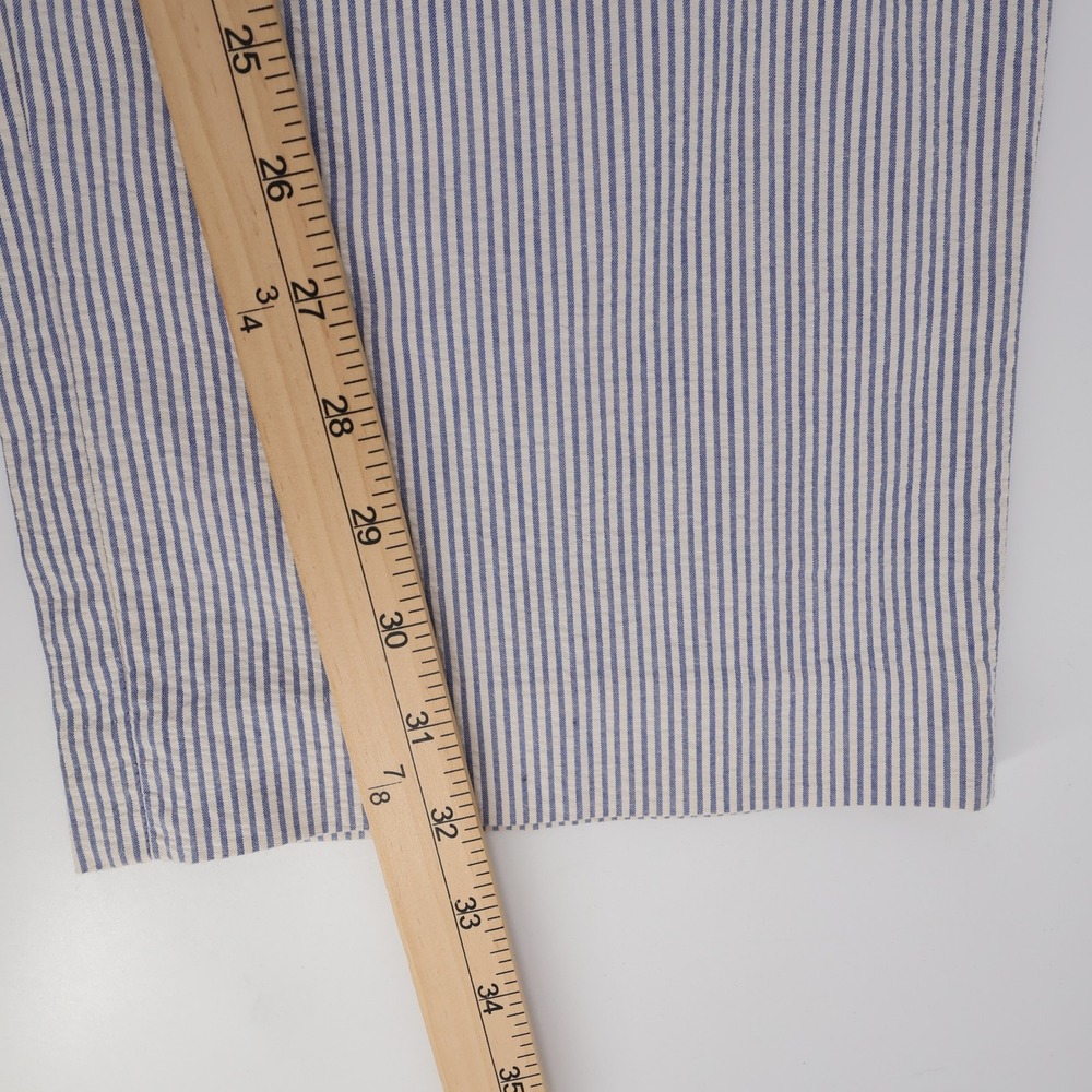 J. Crew Seersucker Striped Pants Blue White Mens 32x32 - Picture 6 of 7